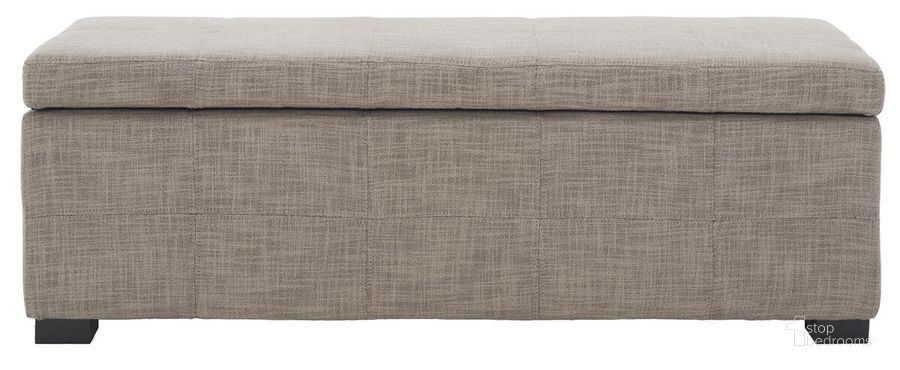 The appearance of Madison Stone 47 Inch Storage Bench designed by Safavieh in the modern / contemporary interior design. This stone piece of furniture  was selected by 1StopBedrooms from Madison Collection to add a touch of cosiness and style into your home. Sku: HUD8226M. Material: Wood. Product Type: Bench. Image1
