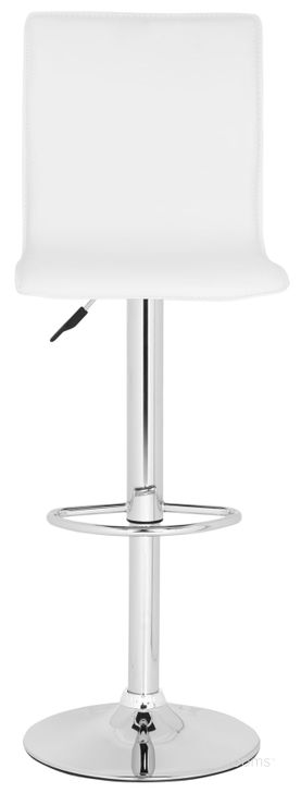 The appearance of Magda White Swivel Bar Stool designed by Safavieh in the modern / contemporary interior design. This white piece of furniture  was selected by 1StopBedrooms from Magda Collection to add a touch of cosiness and style into your home. Sku: FOX7513A. Material: Steel. Product Type: Barstool. Image1