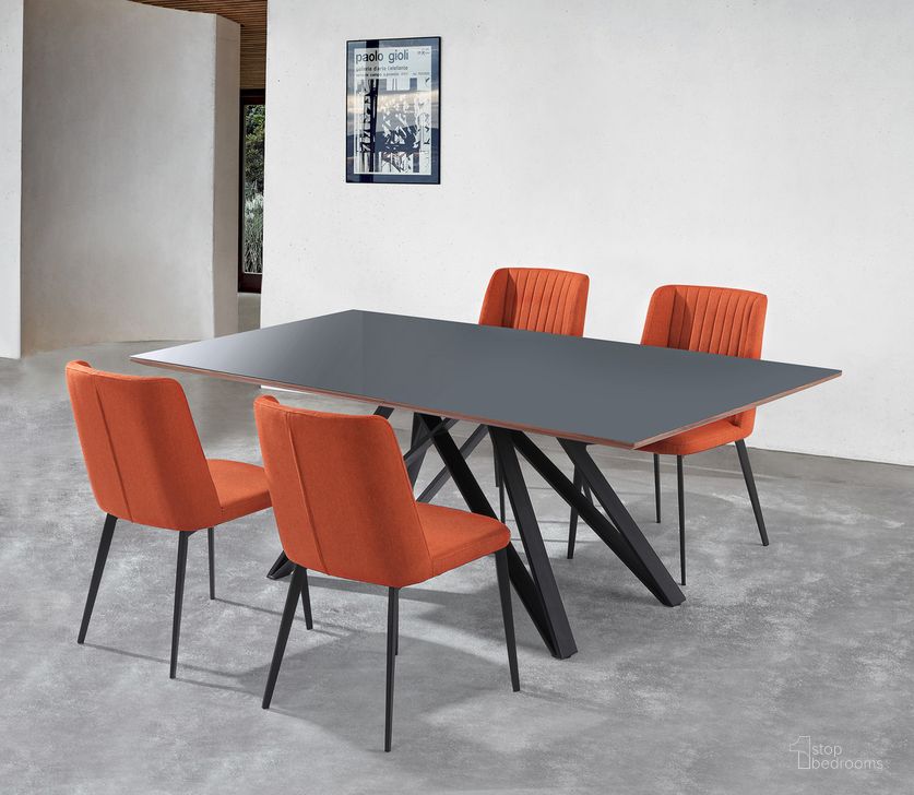 The appearance of Maine Contemporary Glass 5 Piece Metal Dining Set In Gray designed by Armen Living in the modern / contemporary interior design. This gray piece of furniture  was selected by 1StopBedrooms from Urbino Collection to add a touch of cosiness and style into your home. Sku: LCURDIGRTOP;LCURDIBLBASE;LCMNSIOR;LCMNSIOR. Material: Wood. Product Type: Dining Room Set. Image1