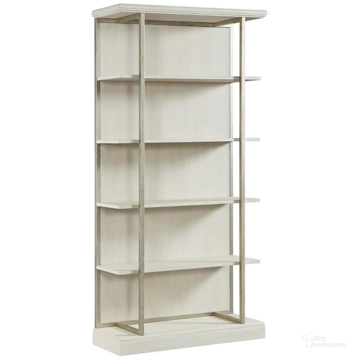 The appearance of Maisie Bookcase In Champagne designed by Riverside Furniture in the glam interior design. This champagne piece of furniture  was selected by 1StopBedrooms from Maisie Collection to add a touch of cosiness and style into your home. Sku: 50237. Product Type: Bookcase. Image1