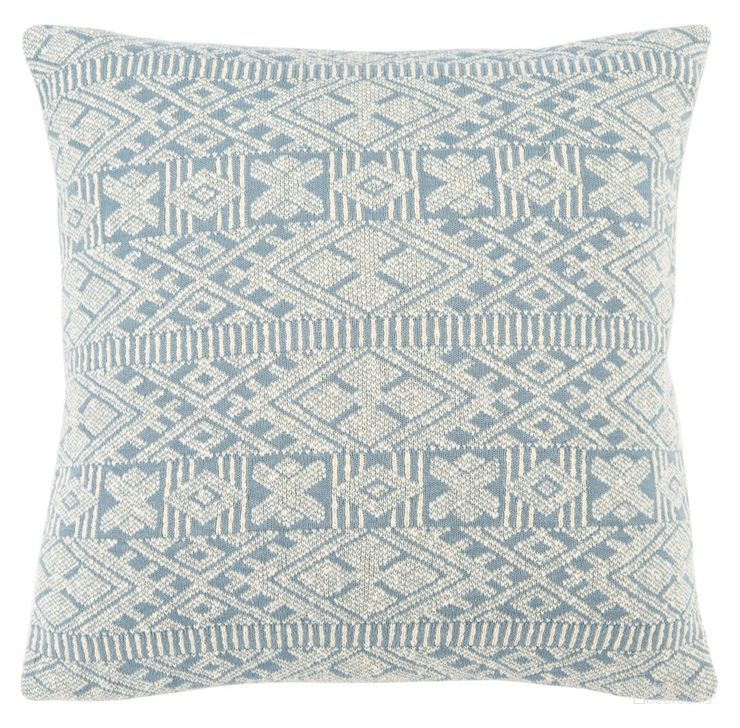The appearance of Makela Floor Pillow in Blue and Beige designed by Safavieh in the coastal interior design. This blue and beige piece of furniture  was selected by 1StopBedrooms from Makela Collection to add a touch of cosiness and style into your home. Sku: FLP3002A. Material: Cotton. Product Type: Pillow. Image1