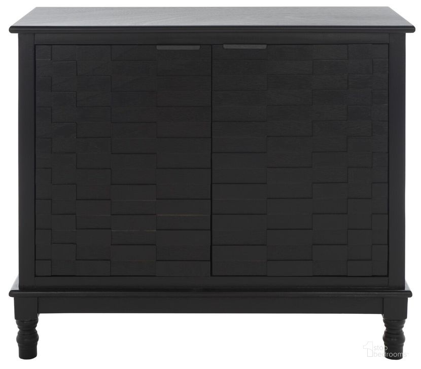 The appearance of Malcolm 2 Door Sideboard in Black designed by Safavieh in the modern / contemporary interior design. This black piece of furniture  was selected by 1StopBedrooms from Malcolm Collection to add a touch of cosiness and style into your home. Sku: CNS5713B. Material: Wood. Product Type: Side Board. Image1