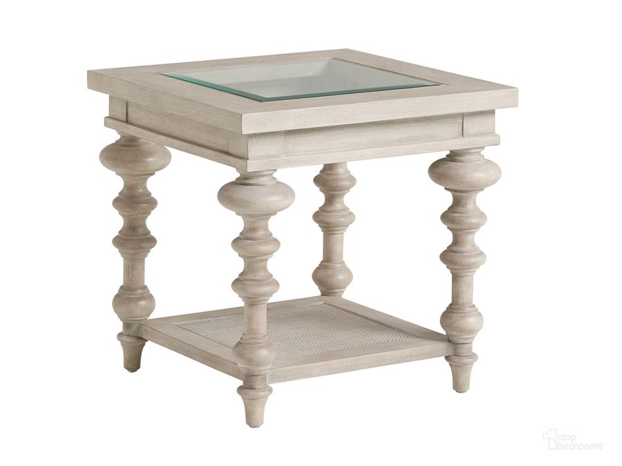 The appearance of Malibu Castlerock End Table designed by Barclay Butera in the transitional interior design. This gray piece of furniture  was selected by 1StopBedrooms from Malibu Collection to add a touch of cosiness and style into your home. Sku: 01-0926-955. Product Type: End Table. Image1