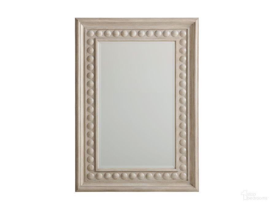 The appearance of Malibu Las Flores Mirror 01-0926-205 designed by Barclay Butera in the transitional interior design. This gray piece of furniture  was selected by 1StopBedrooms from Malibu Collection to add a touch of cosiness and style into your home. Sku: 01-0926-205. Product Type: Mirror. Image1