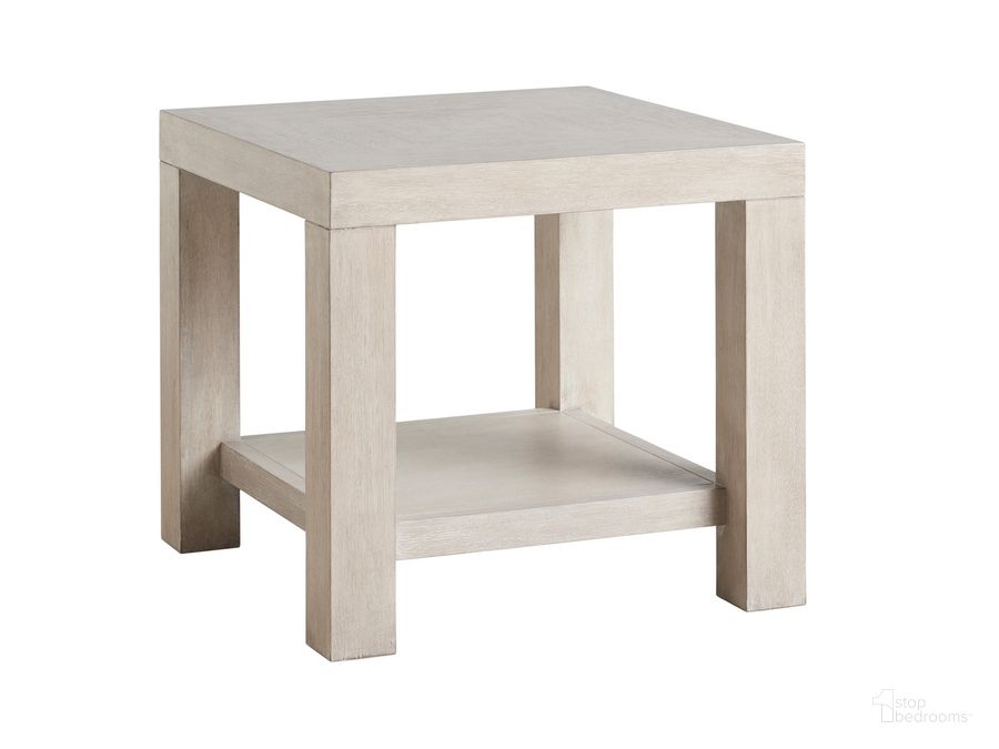 The appearance of Malibu Surfrider End Table designed by Barclay Butera in the transitional interior design. This gray piece of furniture  was selected by 1StopBedrooms from Malibu Collection to add a touch of cosiness and style into your home. Sku: 01-0926-953. Product Type: End Table. Image1