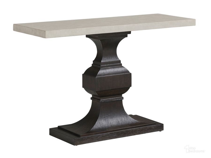 The appearance of Malibu Tivoli Console 01-0928-967C designed by Barclay Butera in the modern / contemporary interior design. This brown and gray piece of furniture  was selected by 1StopBedrooms from Malibu Collection to add a touch of cosiness and style into your home. Sku: 01-0928-967C. Product Type: Console. Image1