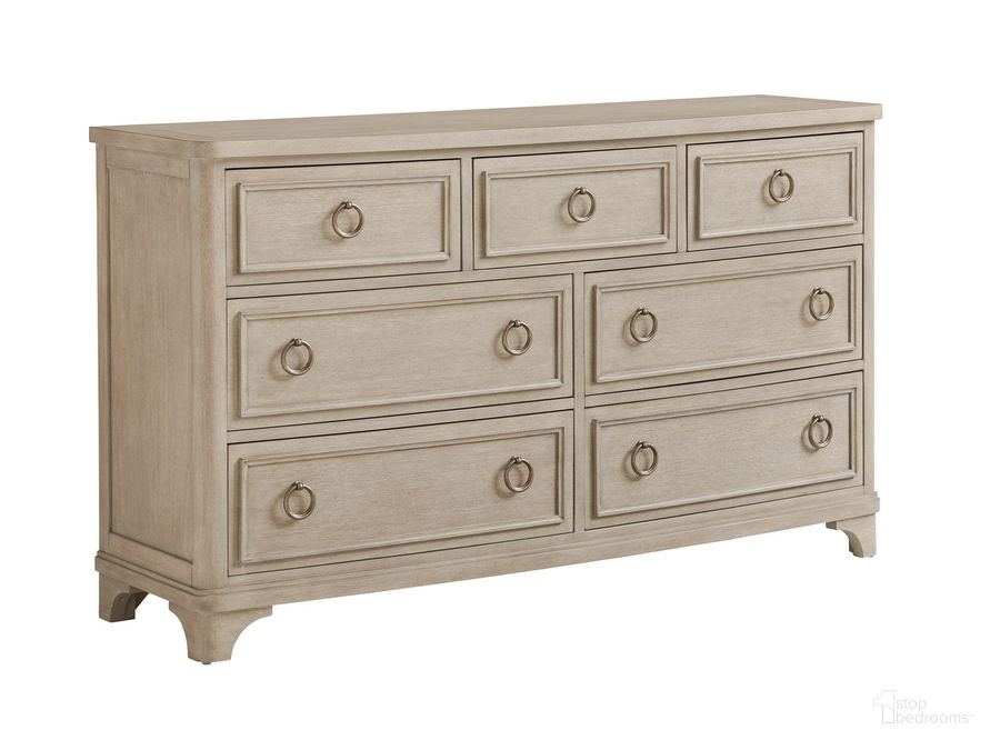 The appearance of Malibu Walker Triple Dresser designed by Barclay Butera in the modern / contemporary interior design. This gray piece of furniture  was selected by 1StopBedrooms from Malibu Collection to add a touch of cosiness and style into your home. Sku: 01-0926-233. Product Type: Dresser. Image1