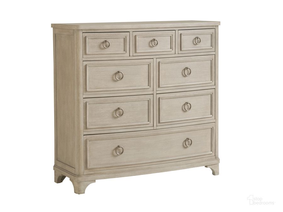 The appearance of Malibu Westward Gentlemans Chest designed by Barclay Butera in the modern / contemporary interior design. This gray piece of furniture  was selected by 1StopBedrooms from Malibu Collection to add a touch of cosiness and style into your home. Sku: 01-0926-329. Product Type: Chest. Image1