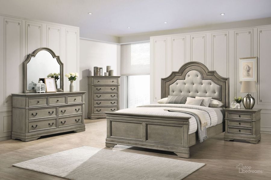 The appearance of Manchester Beige and Wheat Panel Bedroom set designed by Coaster in the traditional interior design. This beige and brown piece of furniture  was selected by 1StopBedrooms from Manchester Collection to add a touch of cosiness and style into your home. Sku: 222891QB1;222891QB2;222892. Material: Wood. Product Type: Bedroom Set. Bed Size: Queen. Image1