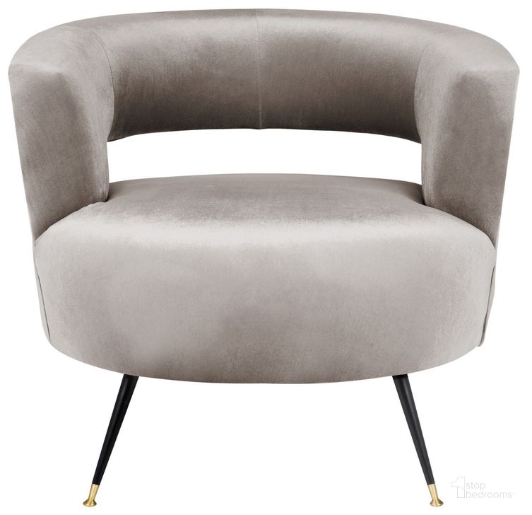 The appearance of Manet Hazelwood Velvet Retro Mid Century Accent Chair designed by Safavieh in the glam interior design. This hazelwood piece of furniture  was selected by 1StopBedrooms from Manet Collection to add a touch of cosiness and style into your home. Sku: FOX6272A. Product Type: Accent Chair. Material: Iron. Image1