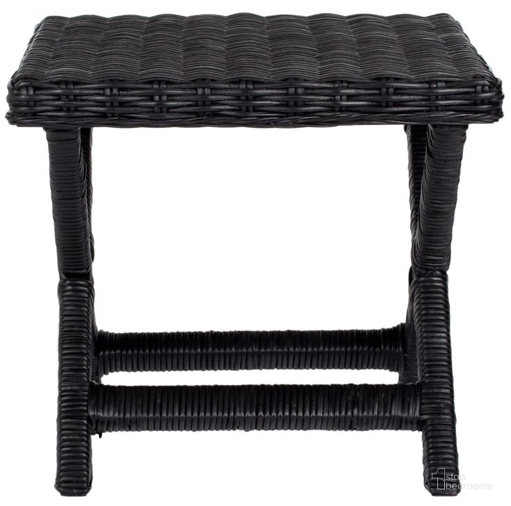 The appearance of Manr Black Bench designed by Safavieh in the transitional interior design. This black piece of furniture  was selected by 1StopBedrooms from Manr Collection to add a touch of cosiness and style into your home. Sku: FOX6529B. Product Type: Bench. Material: Rattan. Image1