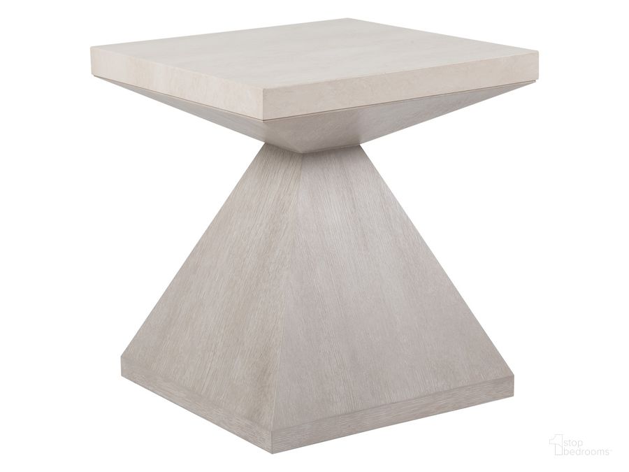 The appearance of Mar Monte End Table designed by Artistica Home in the coastal interior design. This taupe piece of furniture  was selected by 1StopBedrooms from Mar Monte Collection to add a touch of cosiness and style into your home. Sku: 01-2300-957. Product Type: End Table. Image1