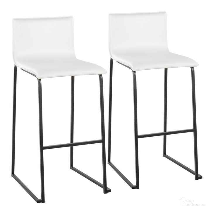 The appearance of Mara Barstool Set of 2 In Black designed by Lumisource in the modern / contemporary interior design. This white piece of furniture  was selected by 1StopBedrooms from Mara Collection to add a touch of cosiness and style into your home. Sku: B30-MARAUP BKW2. Material: Leather. Product Type: Barstool. Image1