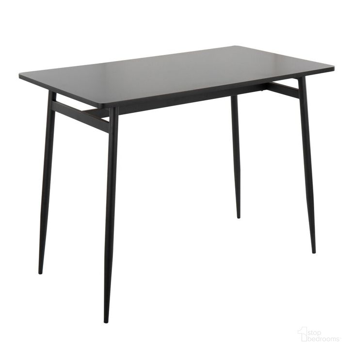 The appearance of Marcel Counter Table In Black designed by Lumisource in the modern / contemporary interior design. This black piece of furniture  was selected by 1StopBedrooms from Marcel Collection to add a touch of cosiness and style into your home. Sku: T36-MARCEL1 BKBK1. Material: Wood. Product Type: Counter Height Table. Size: 48". Image1