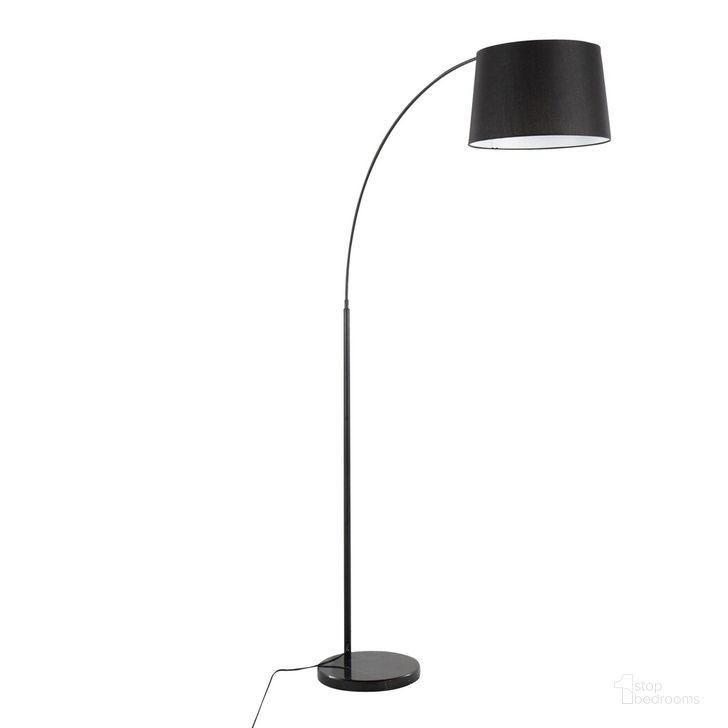 The appearance of March Floor Lamp In Black designed by Lumisource in the modern / contemporary interior design. This black piece of furniture  was selected by 1StopBedrooms from Salon Collection to add a touch of cosiness and style into your home. Sku: LFL-MARCH BKMBK. Material: Metal. Product Type: Floor Lamp. Image1