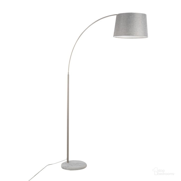 The appearance of March Floor Lamp In Nickel designed by Lumisource in the modern / contemporary interior design. This nickel piece of furniture  was selected by 1StopBedrooms from Salon Collection to add a touch of cosiness and style into your home. Sku: LFL-MARCH WMNIGY. Material: Metal. Product Type: Floor Lamp. Image1
