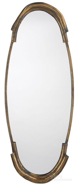 The appearance of Margaux Mirror designed by Jamie Young Company in the transitional interior design. This antique brass piece of furniture  was selected by 1StopBedrooms from Margaux Collection to add a touch of cosiness and style into your home. Sku: 7MARG-MIAB. Material: Metal. Product Type: Accent Mirror. Image1