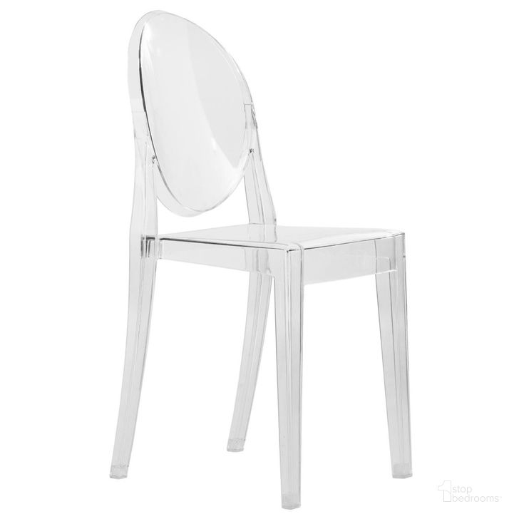 The appearance of Marion Transparent Acrylic Chair In Clear designed by LeisureMod in the modern / contemporary interior design. This clear piece of furniture  was selected by 1StopBedrooms from Marion Collection to add a touch of cosiness and style into your home. Sku: GV19CL. Product Type: Accent Chair. Material: Acrylic. Image1