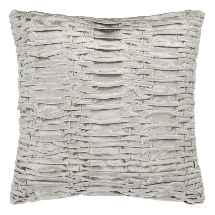 The appearance of Marita Pillow in Light Grey PLS6513A-1818 designed by Safavieh in the modern / contemporary interior design. This light grey piece of furniture  was selected by 1StopBedrooms from Marita Collection to add a touch of cosiness and style into your home. Sku: PLS6513A-1818. Material: Cotton. Product Type: Pillow. Image1