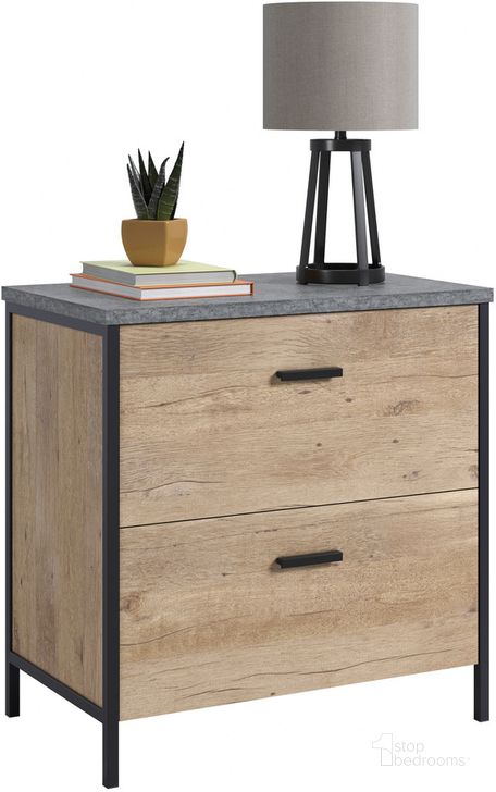 The appearance of Market Commons Lateral File In Prime Oak designed by Sauder in the transitional interior design. This prime oak piece of furniture  was selected by 1StopBedrooms from Market Commons Collection to add a touch of cosiness and style into your home. Sku: 431297. Product Type: File Cabinet. Material: Engineered Wood. Image1