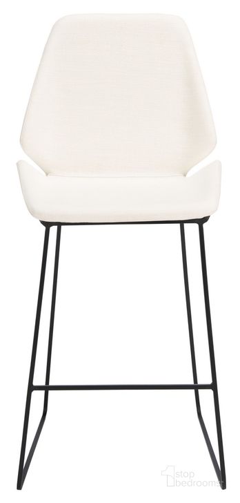 The appearance of Masami Counter Stool in White and Black designed by Safavieh in the modern / contemporary interior design. This white and black piece of furniture  was selected by 1StopBedrooms from Masami Collection to add a touch of cosiness and style into your home. Sku: BST3006F. Material: Metal. Product Type: Barstool. Image1