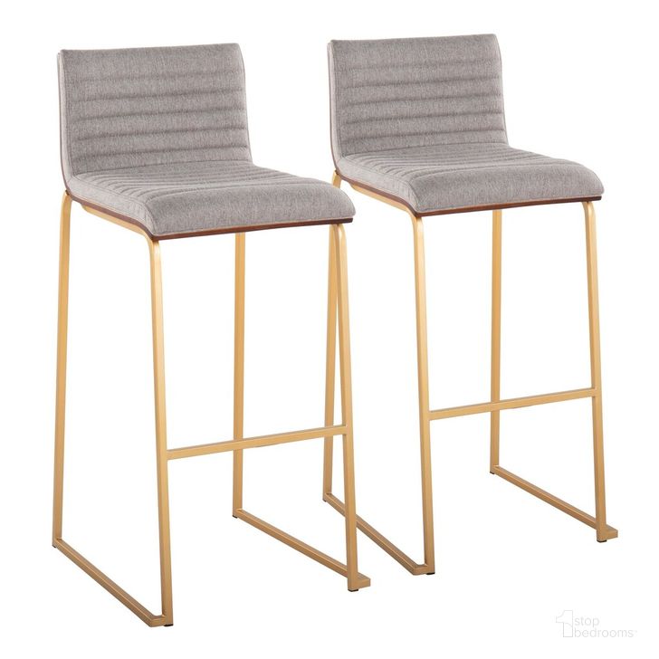 The appearance of Mason Mara 30 Inch Fixed Height Barstool Set of 2 In Black designed by Lumisource in the modern / contemporary interior design. This light gray piece of furniture  was selected by 1StopBedrooms from Mason Collection to add a touch of cosiness and style into your home. Sku: B30-MASON-MARA1 AUWLGY2. Material: Wood. Product Type: Barstool. Image1