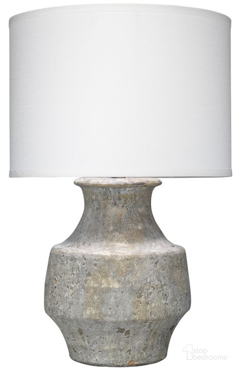 The appearance of Masonry Table Lamp designed by Jamie Young Company in the coastal interior design. This grey piece of furniture  was selected by 1StopBedrooms from Masonry Collection to add a touch of cosiness and style into your home. Sku: 9MASOGRD131C. Material: Ceramic. Product Type: Table Lamp. Image1