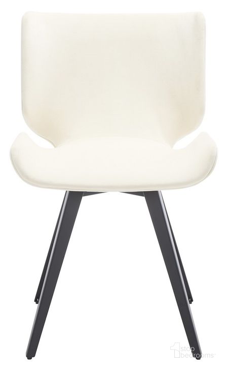 The appearance of Matty Scandinavian Dining Chair In Creme designed by Safavieh Couture in the modern / contemporary interior design. This creme piece of furniture  was selected by 1StopBedrooms from Matty Collection to add a touch of cosiness and style into your home. Sku: SFV5025A. Material: Wood. Product Type: Dining Chair. Image1