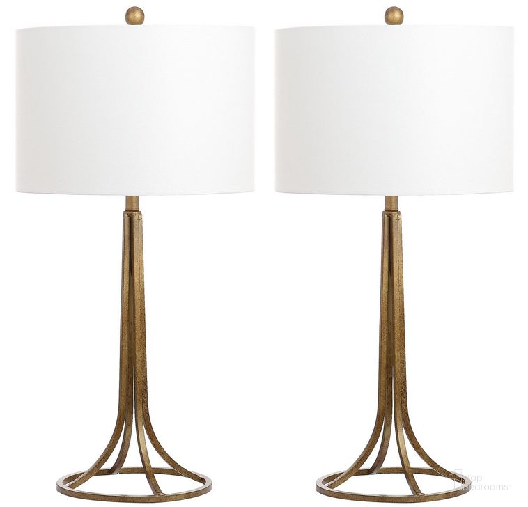 The appearance of Mckenna Antique Bronze 30 Inch Table Lamp Set of 2 designed by Safavieh in the modern / contemporary interior design. This antique bronze piece of furniture  was selected by 1StopBedrooms from Safavieh LIT Collection to add a touch of cosiness and style into your home. Sku: LIT4527A-SET2. Product Type: Table Lamp. Image1