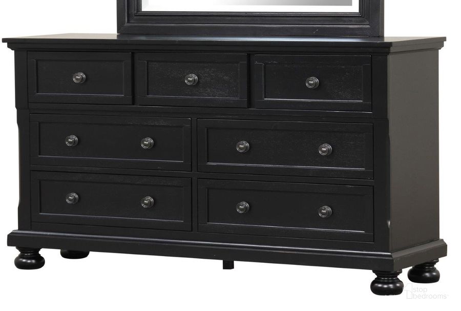 The appearance of Meade Dresser In Black designed by Glory in the modern / contemporary interior design. This black piece of furniture  was selected by 1StopBedrooms from Meade Collection to add a touch of cosiness and style into your home. Sku: G8925-D. Material: Wood. Product Type: Dresser. Image1