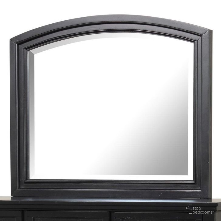 The appearance of Meade Mirror In Black designed by Glory in the modern / contemporary interior design. This black piece of furniture  was selected by 1StopBedrooms from Meade Collection to add a touch of cosiness and style into your home. Sku: G8925-M. Material: Wood. Product Type: Mirror. Image1