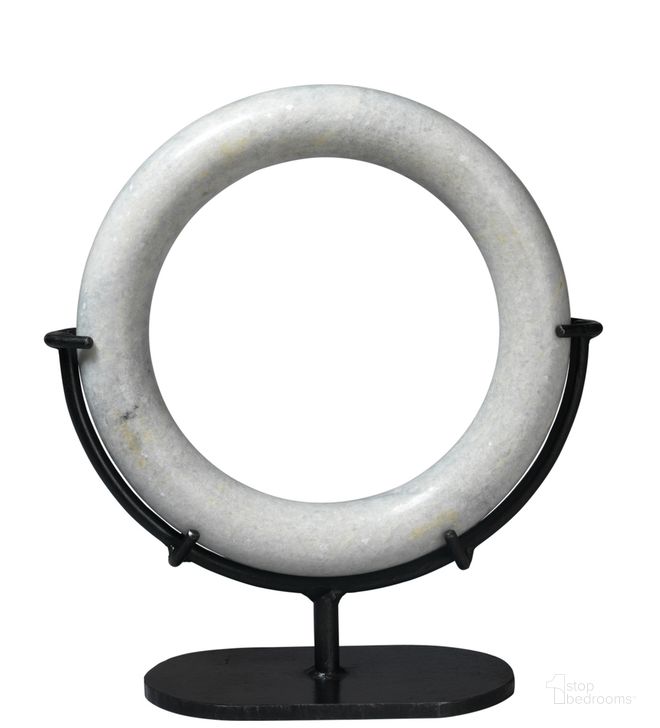 The appearance of Medium Marble Ring designed by Jamie Young Company in the industrial interior design. This white marble piece of furniture  was selected by 1StopBedrooms from Ring Collection to add a touch of cosiness and style into your home. Sku: 7RING-MDWH. Material: Marble. Product Type: Decor. Image1