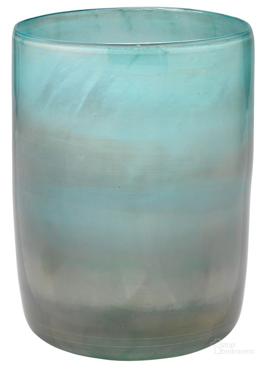 The appearance of Medium Vapor Vase designed by Jamie Young Company in the transitional interior design. This aqua piece of furniture  was selected by 1StopBedrooms from Vapor Collection to add a touch of cosiness and style into your home. Sku: 7VAPO-MDAQ. Material: Glass. Product Type: Vase. Image1