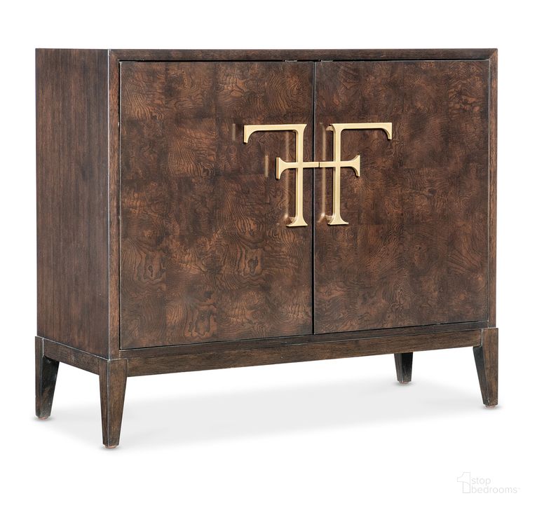 The appearance of Melange Hf Cabinet designed by Hooker in the traditional interior design. This brown piece of furniture  was selected by 1StopBedrooms from Melange Collection to add a touch of cosiness and style into your home. Sku: 628-85471-89. Product Type: Cabinet. Material: Wood Veneer. Image1