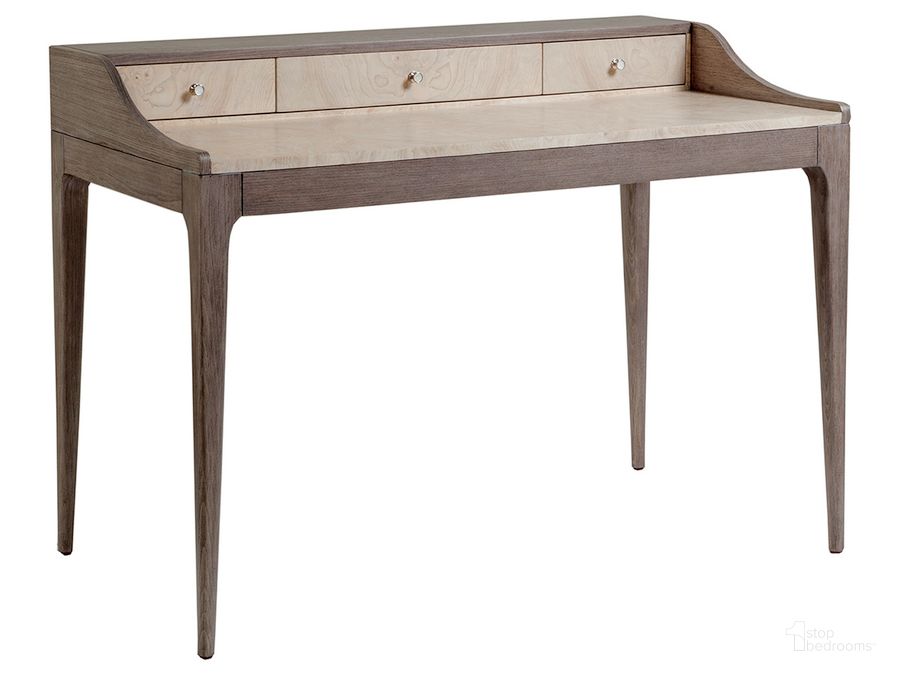 The appearance of Mercury Gray Desk designed by Artistica Home in the transitional interior design. This gray piece of furniture  was selected by 1StopBedrooms from Mercury Collection to add a touch of cosiness and style into your home. Sku: 01-2025-933. Product Type: Writing Desk. Image1