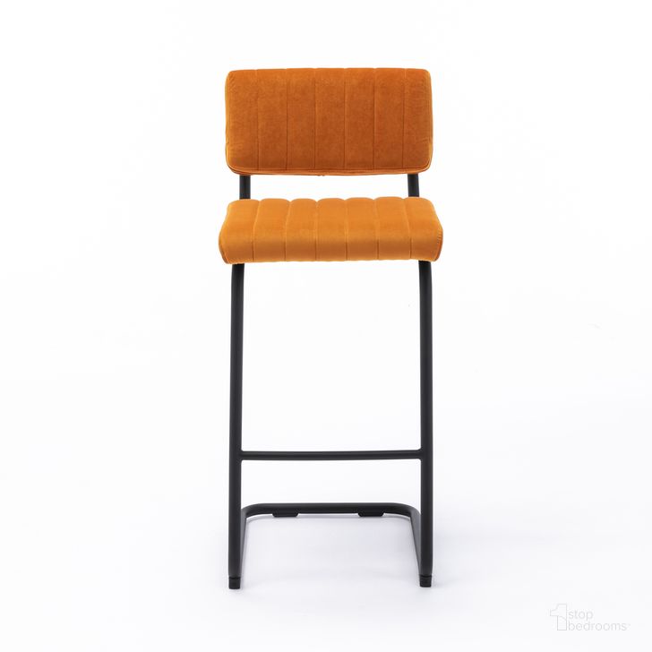 The appearance of Mesa Bar Height Stool Set of 2 In Cognac designed by Aeons in the  interior design. This cognac piece of furniture  was selected by 1StopBedrooms from Mesa Collection to add a touch of cosiness and style into your home. Sku: AE8340-Bar-Cognac. Material: Steel. Product Type: Barstool. Image1