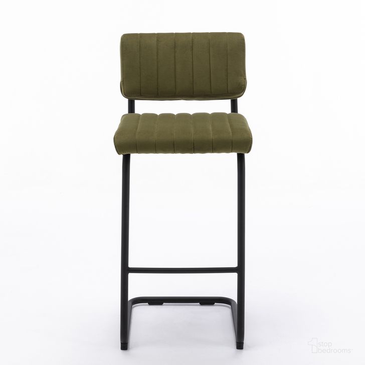 The appearance of Mesa Bar Height Stool Set of 2 In Olive designed by Aeons in the  interior design. This olive piece of furniture  was selected by 1StopBedrooms from Mesa Collection to add a touch of cosiness and style into your home. Sku: AE8340-Bar-Olive. Material: Steel. Product Type: Barstool. Image1