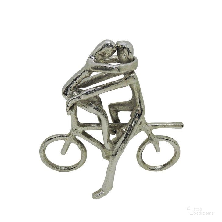 The appearance of Metal 10 Inch Couple On Bike In Silver designed by Sagebrook in the modern / contemporary interior design. This silver piece of furniture  was selected by 1StopBedrooms from  to add a touch of cosiness and style into your home. Sku: 16469-02. Material: Aluminum. Product Type: Sculpture.