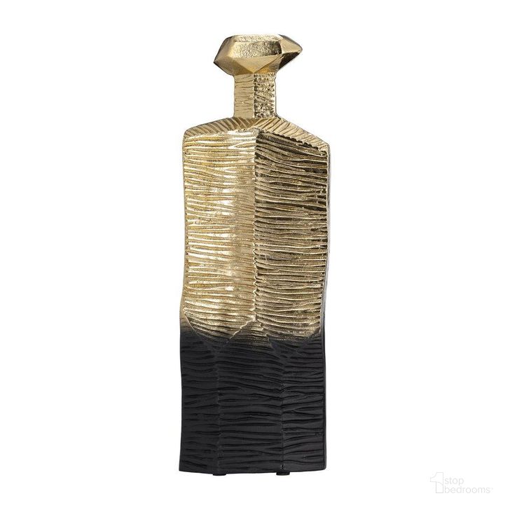 The appearance of Metal 20 Inch Rigged Vase In Gold And Black designed by Sagebrook in the modern / contemporary interior design. This black and gold piece of furniture  was selected by 1StopBedrooms from  to add a touch of cosiness and style into your home. Sku: 17500-03. Material: Aluminum. Product Type: Vase. Image1