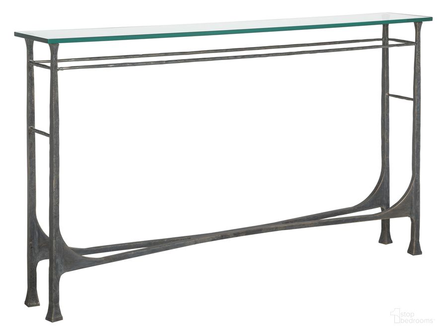 The appearance of Metal Designs Bruno Console 01-2231-966-44 designed by Artistica Home in the transitional interior design. This black piece of furniture  was selected by 1StopBedrooms from Metal Designs Collection to add a touch of cosiness and style into your home. Sku: 01-2231-966-44. Product Type: Console. Image1