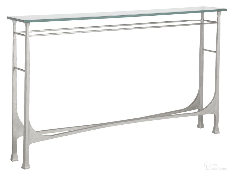 The appearance of Metal Designs Bruno Console 01-2231-966-46 designed by Artistica Home in the transitional interior design. This argento piece of furniture  was selected by 1StopBedrooms from Metal Designs Collection to add a touch of cosiness and style into your home. Sku: 01-2231-966-46. Product Type: Console. Image1