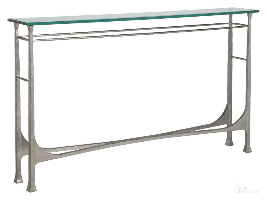 The appearance of Metal Designs Bruno Console 01-2231-966-47 designed by Artistica Home in the transitional interior design. This silver leaf piece of furniture  was selected by 1StopBedrooms from Metal Designs Collection to add a touch of cosiness and style into your home. Sku: 01-2231-966-47. Product Type: Console. Image1