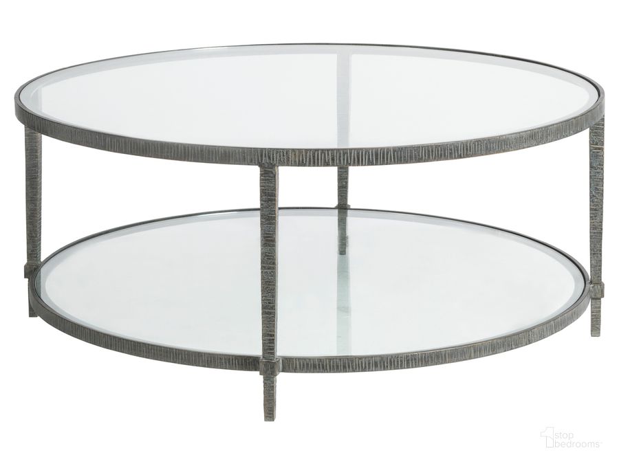 The appearance of Metal Designs Claret Round Cocktail Table 01-2233-943-44 designed by Artistica Home in the traditional interior design. This gray piece of furniture  was selected by 1StopBedrooms from Metal Designs Collection to add a touch of cosiness and style into your home. Sku: 01-2233-943-44. Product Type: Cocktail Table. Image1