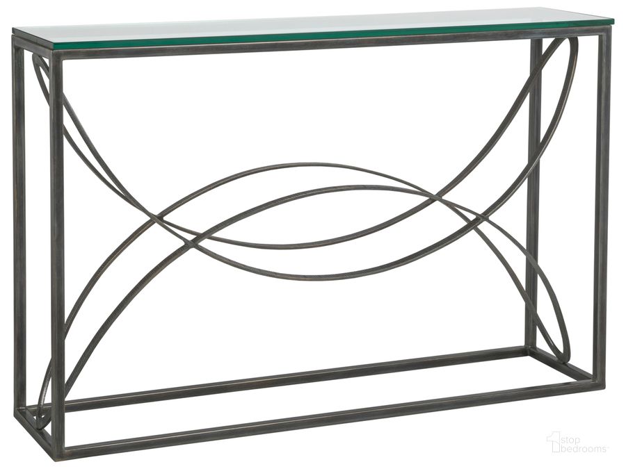The appearance of Metal Designs Ellipse Console 01-2234-966-44 designed by Artistica Home in the modern / contemporary interior design. This black piece of furniture  was selected by 1StopBedrooms from Metal Designs Collection to add a touch of cosiness and style into your home. Sku: 01-2234-966-44. Product Type: Console. Image1