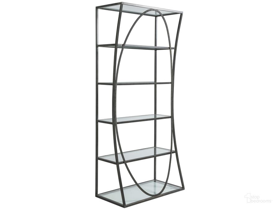 The appearance of Metal Designs Ellipse Etagere 01-2234-991-44 designed by Artistica Home in the modern / contemporary interior design. This black piece of furniture  was selected by 1StopBedrooms from Metal Designs Collection to add a touch of cosiness and style into your home. Sku: 01-2234-991-44. Product Type: Etagere. Image1