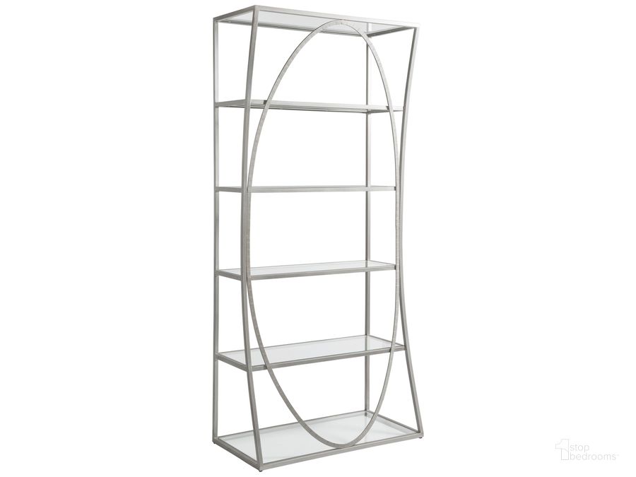 The appearance of Metal Designs Ellipse Etagere 01-2234-991-46 designed by Artistica Home in the modern / contemporary interior design. This argento piece of furniture  was selected by 1StopBedrooms from Metal Designs Collection to add a touch of cosiness and style into your home. Sku: 01-2234-991-46. Product Type: Etagere. Image1