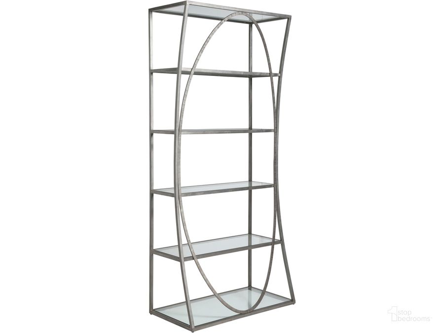 The appearance of Metal Designs Ellipse Etagere 01-2234-991-47 designed by Artistica Home in the modern / contemporary interior design. This silver leaf piece of furniture  was selected by 1StopBedrooms from Metal Designs Collection to add a touch of cosiness and style into your home. Sku: 01-2234-991-47. Product Type: Etagere. Image1