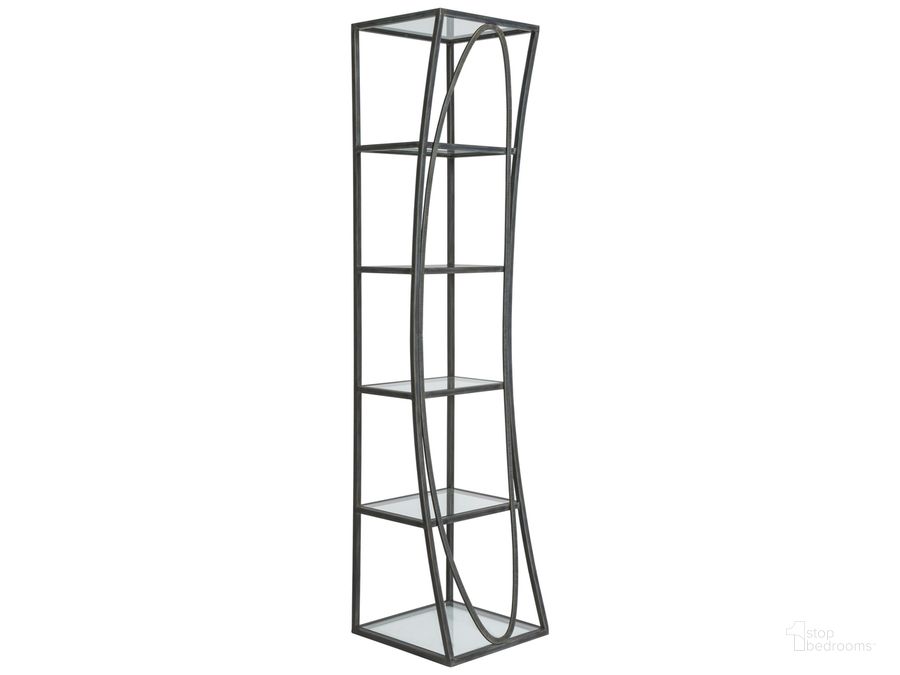 The appearance of Metal Designs Ellipse Slim Etagere 01-2234-990-44 designed by Artistica Home in the modern / contemporary interior design. This gray piece of furniture  was selected by 1StopBedrooms from Metal Designs Collection to add a touch of cosiness and style into your home. Sku: 01-2234-990-44. Product Type: Etagere. Image1