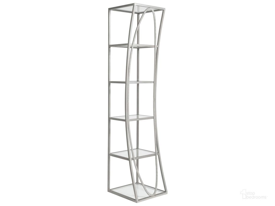 The appearance of Metal Designs Ellipse Slim Etagere 01-2234-990-46 designed by Artistica Home in the modern / contemporary interior design. This argento piece of furniture  was selected by 1StopBedrooms from Metal Designs Collection to add a touch of cosiness and style into your home. Sku: 01-2234-990-46. Product Type: Etagere. Image1