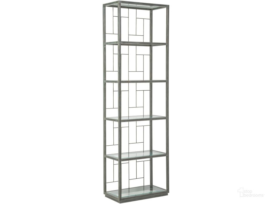The appearance of Metal Designs Mid Geo Etagere designed by Artistica Home in the transitional interior design. This gray piece of furniture  was selected by 1StopBedrooms from Metal Designs Collection to add a touch of cosiness and style into your home. Sku: 01-2056-989-44. Product Type: Etagere. Image1